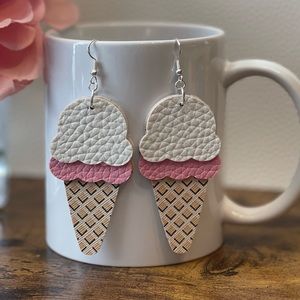 3/$25 Faux Leather Earrings